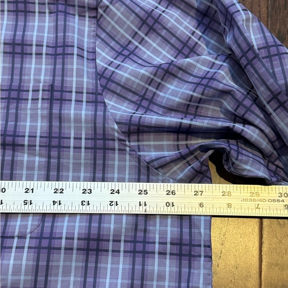 NWT Tommy Bahama "The Newport Coast" Sands Check in Purple Plaid Shirt XXL - Picture 7 of 8